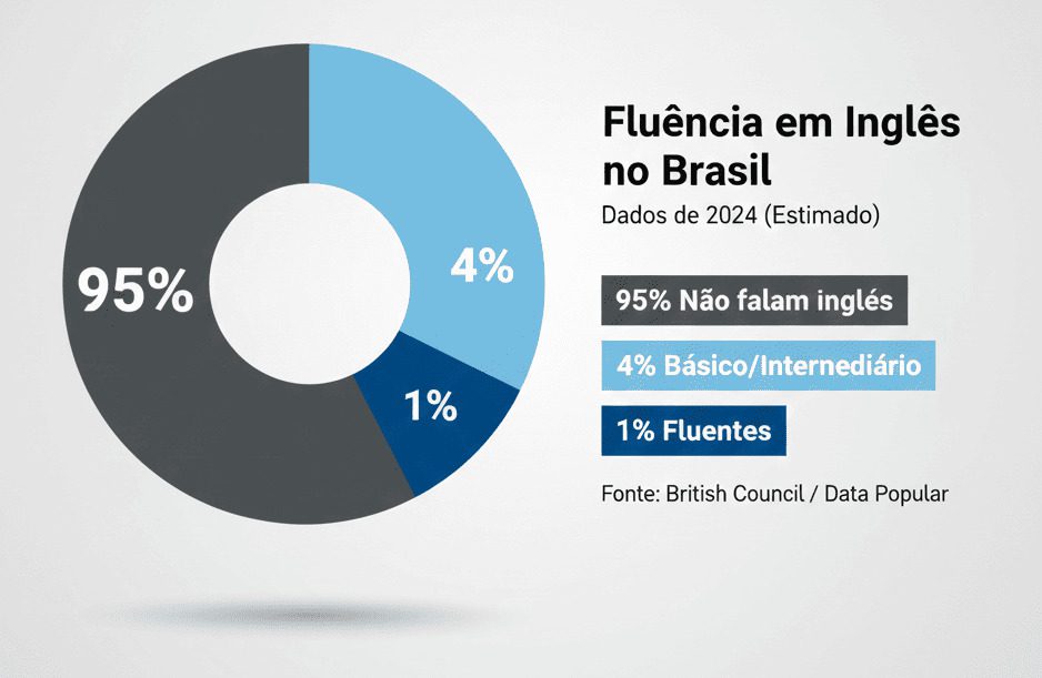 Estatísticas de fluência em inglês no Brasil - Método A Jornada do Autodidata