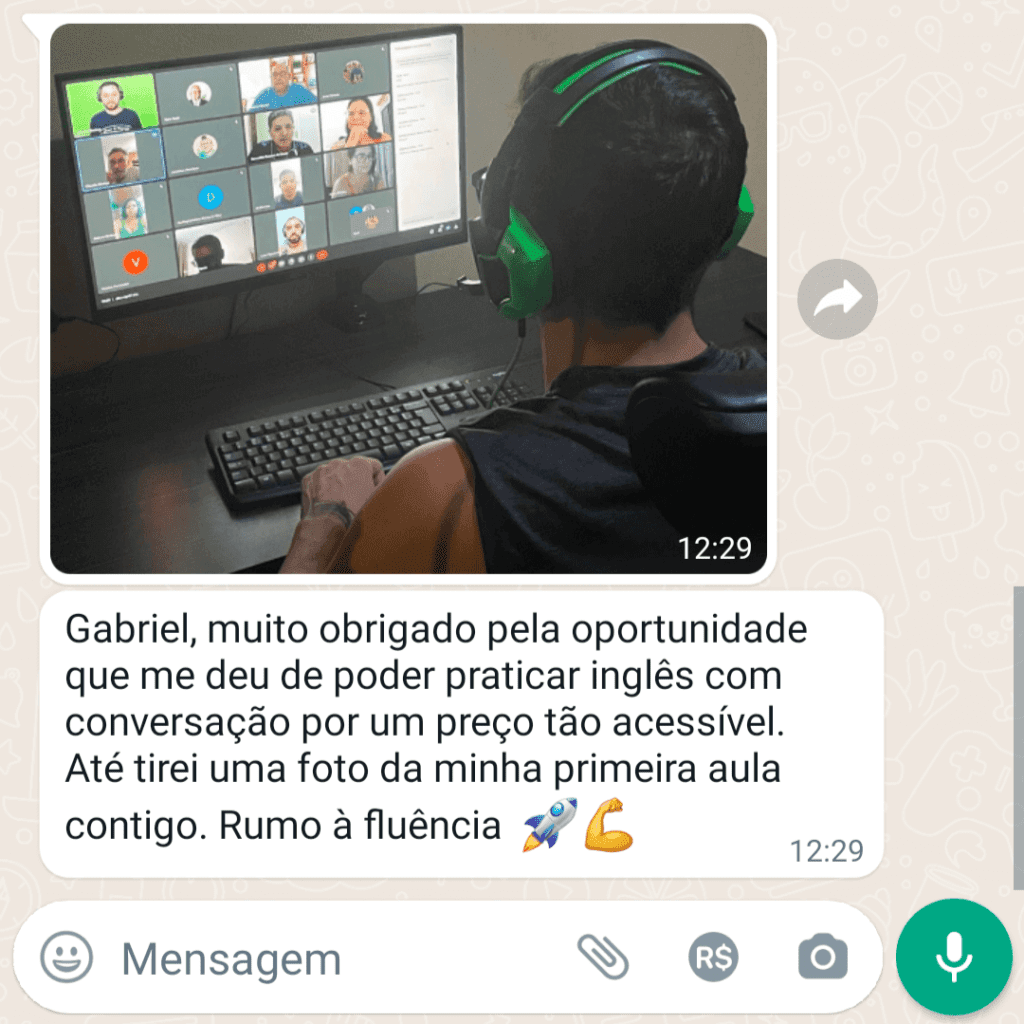 Avaliação de um aluno - A Jornada do Autodidata em Inglês é bom